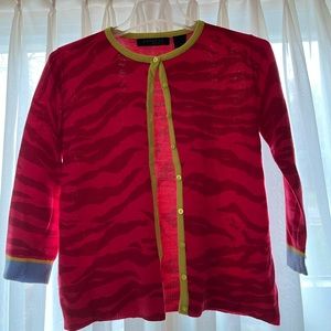🔥🔥🔥Express Y2K Zebra Print Cropped Sweater🔥🔥🔥